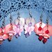 Orecchini pendenti in madreperla 2 - handmade - Fiori e Farfalle^^