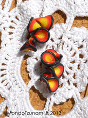 Orecchini Pendenti Multicolore in Fimo