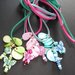 Collana con pendente in madreperla e farfalle - HappySpring^^ - handmade