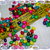 100 Perline ovaline in legno, vari colori, mix ,
