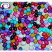100 perline ovali in acrilico matte, colori assortiti, 8 mm