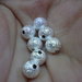 20 Mini Perline Polvere di Stelle color ARGENTO 6 mm.