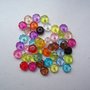 50 perle acriliche vari colori 8x4 mm.