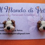 Monkimau Orecchini Bulldog In Argento 925 Smaltato – Gioielli Per Bambini Ipoallergenici