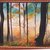 Paesaggio con Alberi nel Bosco su tela dipinta con colori a olio 