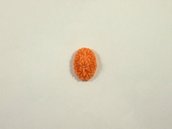 Cabochon floreale, color corallo  18 x 13 mm  10 pezzi 1.10