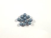 Rounds Beads, Blue Luster, 6 mm, 15695  Confezione da 30 pezzi 1.20 euro