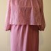 Pink 1980's vintage polyester dress, Made in U.S.A.