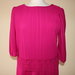 Bright fuchsia 1980's vintage secretary polyester dress, Made in U.S.A.