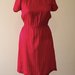 Red 1980's vintage dress
