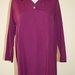 Purple 1980's vintage rayon/ polyester maternity dress, Made in U.S.A.