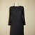 Black 1980's vintage polyester dress, Made in U.S.A.