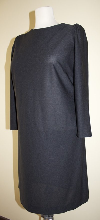 Black 1980's vintage polyester dress, Made in U.S.A. - Donna - Vint ...