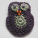 Le Spille Artigianali/ Owl crochet pin