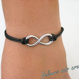 Bracciale unisex simbolo infinito creato a mano 