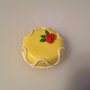 Torta in fimo "limone e fiori"