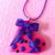 Collana "CUORE CON FIOCCO A POIS"