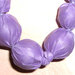 Bellissima collana fatta a mano rivestita in chintz colore viola
