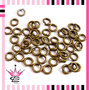 STOCK 150 anelli anellini apribili bronzo antico 7mm TOP QUALITà x fimo e bijoux