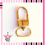 INTROVABILE Maxi moschettone colore oro 45x20mm x portachiavi borse fimo bijoux