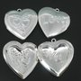 MEDAGLIONE APRIBILE FORMA CUORE SILVER scontato