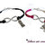 coppia bracciali simbolo infinito uomo love donna cupido nero fucsia 