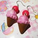 Pink icecream Earrings