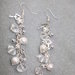 Orecchini bianco/argento perle stardust