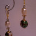 Bellissimi orecchini victorian style con perle cloisonnè