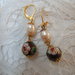 Bellissimi orecchini victorian style con perle cloisonnè