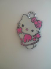 CHARMS HELLO KITTY ANGELO DEL CUORE ROSA GRANDEZZA 23x13 mm 