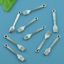 10 CHARMS FORCHETTINE 25 M TONO ARGENTO ANTICO scontato