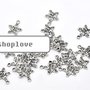 10 CHARMS STELLINE CON SCRITTA JUST FOR YOU TONO ARGENTO ANTICO SCONTATO