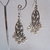 orecchini argento tibetano, Tibetan silver earrings vintage style