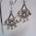orecchini argento tibetano, Tibetan silver earrings vintage style