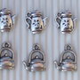 6 charms teiere 2 modelli vend.