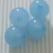 4 maxi perle azzurre 16mm in plastica