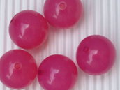 5 maxi perle 16mm rosa vend.