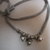 bracciale fettuccia elastica con ciondoli charms, elastic webbing with charms