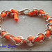 bracciale catena lycra arancio moda ESTATE 2013!