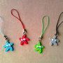 Phonestraps con stelle marine con occhi ballerini fimo