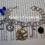 Bracciale HUNGER GAMES con arco, frecce, ghiandaia, nota, bache, piuma KATNISS