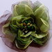 Le Spille Artigianali, organza flower brooches