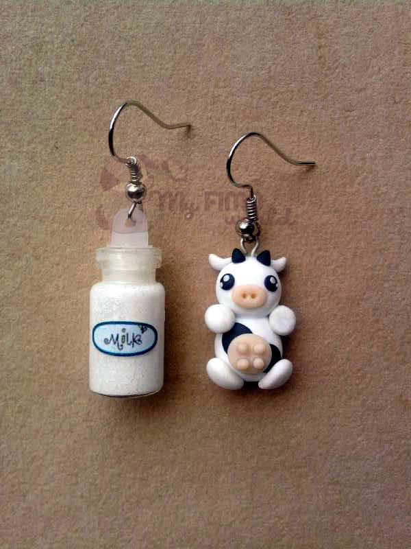 Orecchini Pendenti Donna In Pelle Con Stampa Mucca – Leggeri, Ipoallergenici, Floreali E Geometrici, Fatti A Mano, Regalo Originale