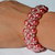 Bracciale di perle rosa , rocaille e biconi simil Swarovski