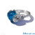 anello tecnica wire perla crackle vetro azzurro 