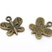 5 charms farfalle in bronzo 13 mm con scritta created for you  scontato