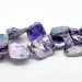 perle in pietra madreperla MISURA CIRCA 13X11 MM violetto 