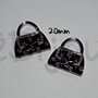 Charm chanel bags black X1