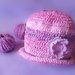Pink and Purple girl hat